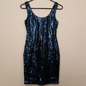 Sequin-covered Bodycon Dress